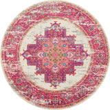 4' X 6' Gold Purple And Orange Striped Hand Knotted Area Rug
