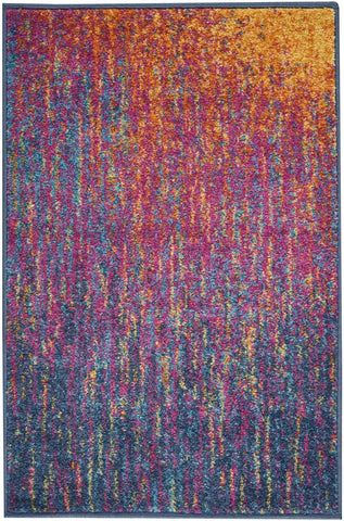 8' X 10' Brown And Beige Abstract Washable Indoor Outdoor Area Rug