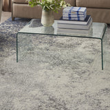 7' X 10' Gray And Ivory Abstract Area Rug