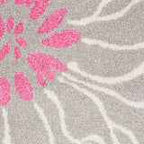8' X 10' Purple Lilac And Lavender Ombre Washable Indoor Outdoor Area Rug