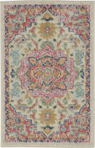 8' X 10' Denim Blue And Gray Geometric Washable Indoor Outdoor Area Rug
