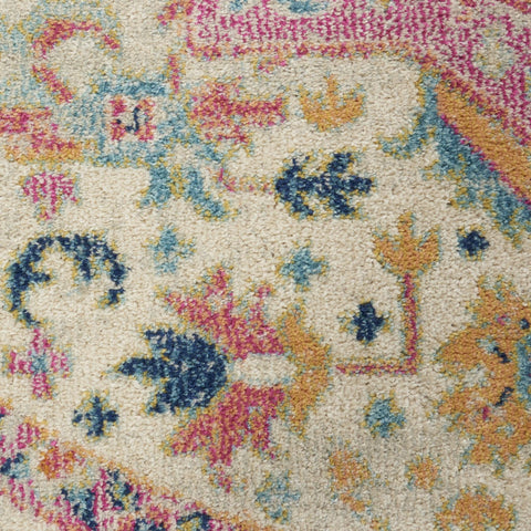 8' X 10' Copper Green And Gray Floral Washable Indoor Outdoor Area Rug
