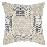 5' X 8' Blue And Ivory Abstract Hand Woven Area Rug