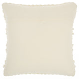 Ivory Textured Dots And Stripes Throw Pillow