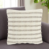 18" Light Gray Cotton Blend
