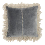 8' X 10' Denim Blue And Ivory Abstract Washable Indoor Outdoor Area Rug