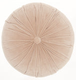 16" X 16" Light Pink Round Velvet