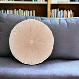 16" X 16" Light Pink Round Velvet