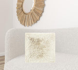 20" Beige Throw Pillow