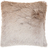 20" Beige Throw Pillow