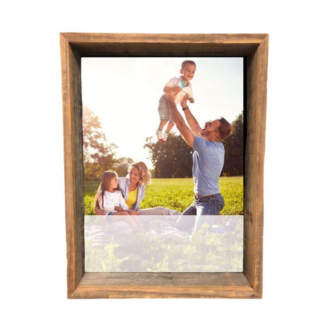 12��� X 12��� Rustic Gray Wood Shadow Box Frame