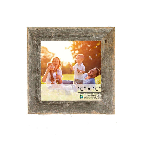 10��� X 10��� Rustic Farmhouse Gray Wood Frame
