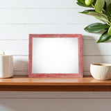 12" x 12" Red Solid Wood Tabletop Picture Frame