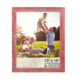 13��� X 19��� Rustic Farmhouse Red Wood Frame