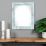 14" x 18" Blue Solid Wood Hanging Picture Frame