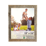 18" x 24" Gray Solid Wood Hanging Picture Frame