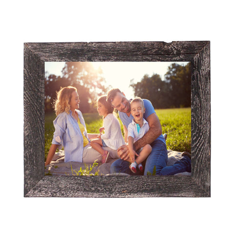 20" x 28" Black Solid Wood Hanging Picture Frame