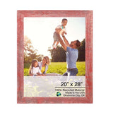 20" x 28" Red Solid Wood Hanging Picture Frame