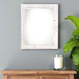 20" x 30" White Solid Wood Hanging Picture Frame