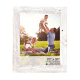 20" x 30" White Solid Wood Hanging Picture Frame