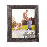 22" x 28" Black Solid Wood Hanging Picture Frame