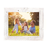 22" x 28" White Solid Wood Hanging Picture Frame