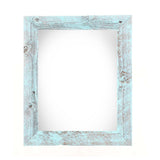 9" Pink Wood Square Freestanding Framed Makeup Shaving Tabletop Mirror