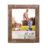 24" x 30" Brown Solid Wood Hanging Picture Frame