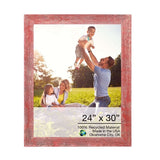 24" x 30" Red Solid Wood Hanging Picture Frame