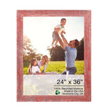 24" x 36" Red Solid Wood Hanging Picture Frame