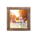 4" x 4" Espresso Solid Wood Tabletop Picture Frame