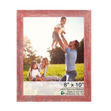 8" x 10" Red Solid Wood Tabletop Picture Frame