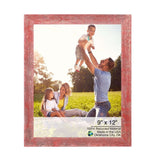 9" x 12" Red Solid Wood Hanging Picture Frame