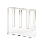 7" Clear Crystal Clear Square Table Vase