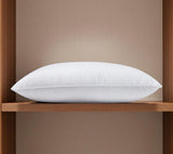 100% Cotton Lux Sateen Down Alternative Medium Hypoallergenic Queen Size Bed Pillow