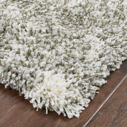 4' X 6' Gray And Ivory Distressed Abstract Area Rug