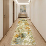 12' Gold And Ivory Runner Rug