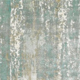 3' X 10' Blue And Gray Abstract Splash Indoor Runner Rug