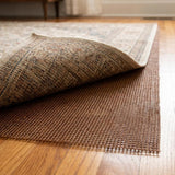 9' x 12' Brown Non Slip Indoor Outdoor Rug Pad