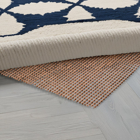 9' x 12' Brown Non Slip Indoor Outdoor Rug Pad