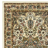 8' Beige And Ivory Runner Rug