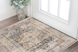 2' X 3' Blue And Gray Area Rug