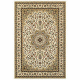 2' X 3' Beige And Ivory Area Rug