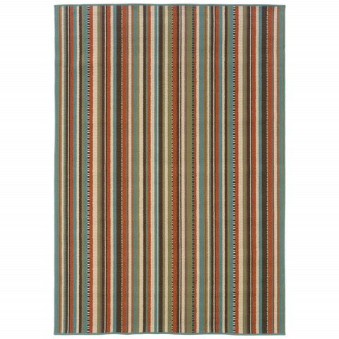 4' X 6' Green Indoor Outdoor Area Rug