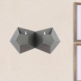 6" X 12" Gray Iron Hexagon Hanging Tapestry