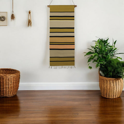 48" X 1" Sand Cotton Hanging Tapestry