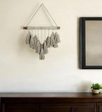 20" X 4" Beige Cotton Novelty Hanging Tapestry