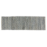 8' Blue and Gray Runner Rug
