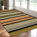 2' X 3' Multicolored Stripes Scatter Rug