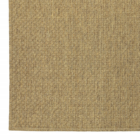 8' Tan Indoor Outdoor Runner Rug